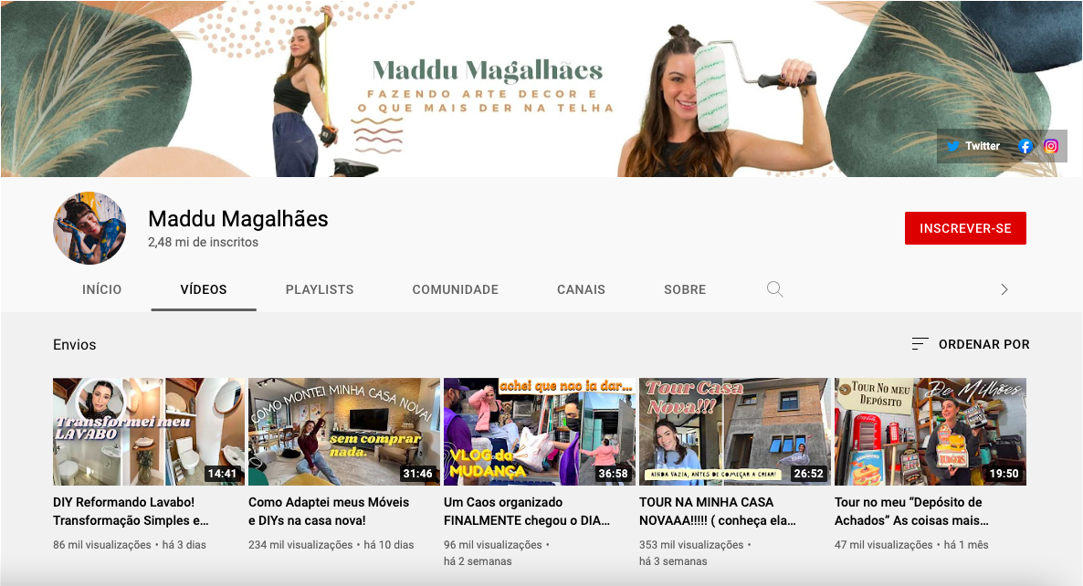 canal Maddu Magalhães